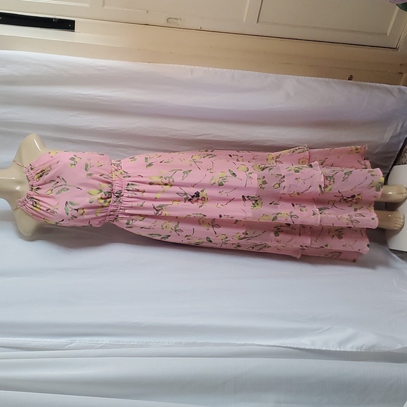 NWT Adyson Parker Foral Pink Halter Maxi Dress Party/Cocktail Size 1X - Picture 1 of 12